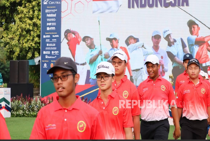 Para peserta Mandiri Ciputra Golfpreneur Junior World Championship (MCGJWC) 2025, kejuaraan dunia golf junior paling bergengsi di Indonesia.