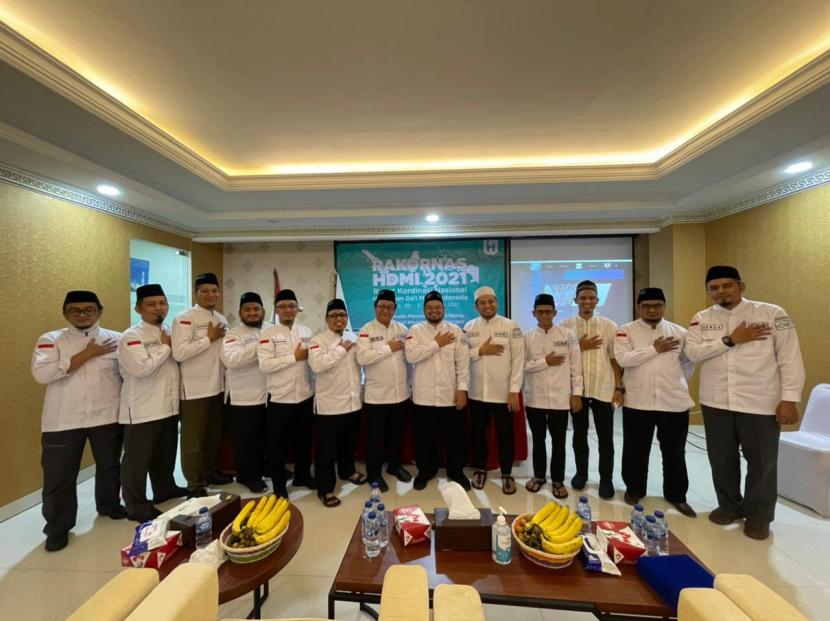 Para peserta Rapat Koordinasi Nasional Himpunan Dai Muda Indonesia (HDMI), 30-31 Oktober 2021.