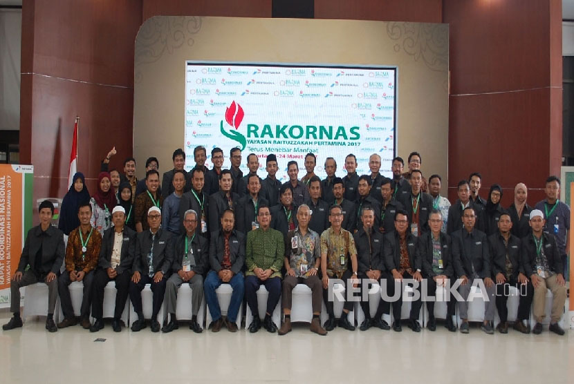 Para peserta rapat koordinasi nasional (Rakornas) Yayasan Baituzzakah Pertamina, 23-24 Maret 2017 bertempat di Aula Kantor Pusat Pertamina.