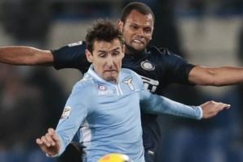 Partai Lazio melawan Inter Milan.