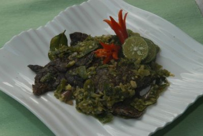 Paru goreng cabai hijau