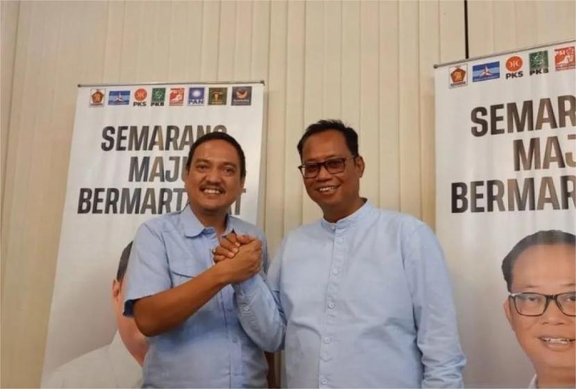 Pasangan Alamsyah Satyanegara Sukawijaya alias Yoyok Sukawi-Joko Santoso resmi maju pada Pemilihan Wali Kota (Pilwalkot) Semarang 2024.