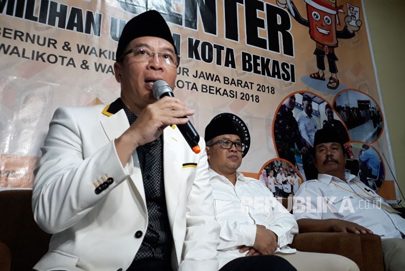 Pasangan Bakal Calon Wali Kota Bekasi usungan Partai Gerindra dan Partai PKS, M. Nur Supriyanto