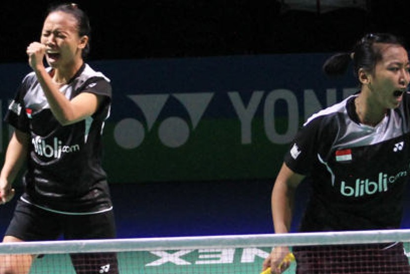 Pasangan baru Della/Rosyita mengalahkan unggulan pertama dari Jepang, Misaki/Ayaka di babak kedua German Open 2015