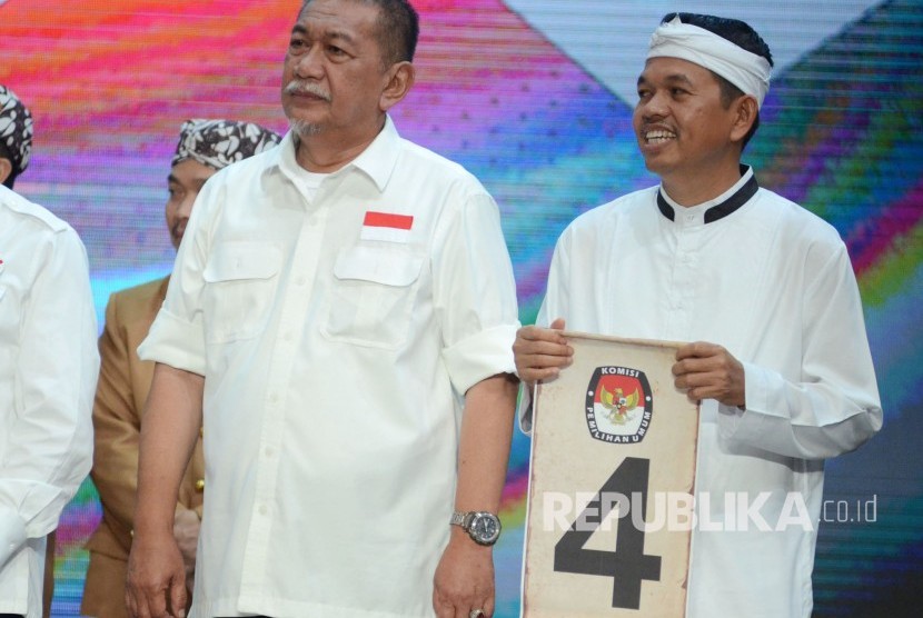 Pasangan Calon Gubernur dan Wakil Gubernur Jawa Barat Deddy Mizwar dan Dedi Mulyadi