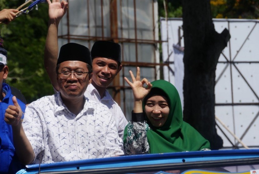 Pasangan calon Gubernur dan Wakil Gubernur Nusa Tenggara Barat Zulkieflimansyah-Siti Rohmi Djalilah