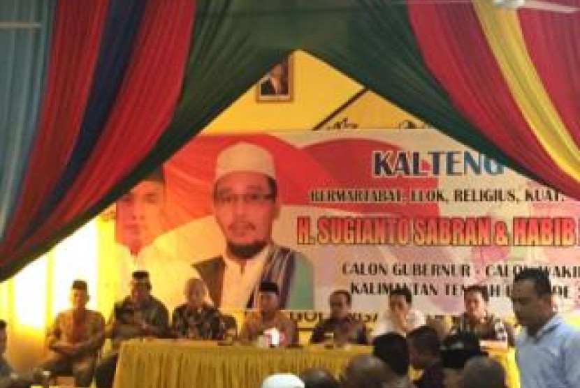 Pasangan calon gubernur Kalimantan Tengah nomor urut 1, Sugianto Sabran-Habib Ismail (Sohib)
