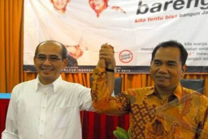 Pasangan calon independen Faisal Basri dan Biem Benyamin untuk Pilkada DKI Jakarta