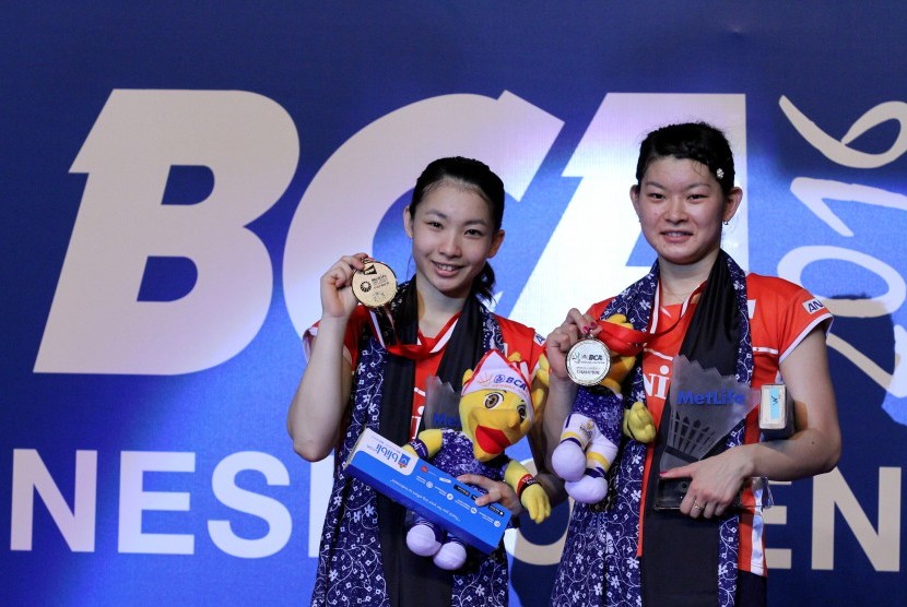 Pasangan ganda putri Jepang, Misaki Matsutomo/Ayaka Takahashi menjadi juara pertama kalinya di BCA Indonesia Open Super Series Premier 2016, Ahad (5/6).