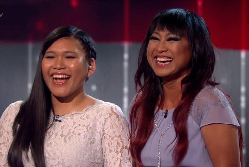 Pasangan ibu anak Ana Fia, semifinalis Britain Got Talent yang berdarah Indonesia.