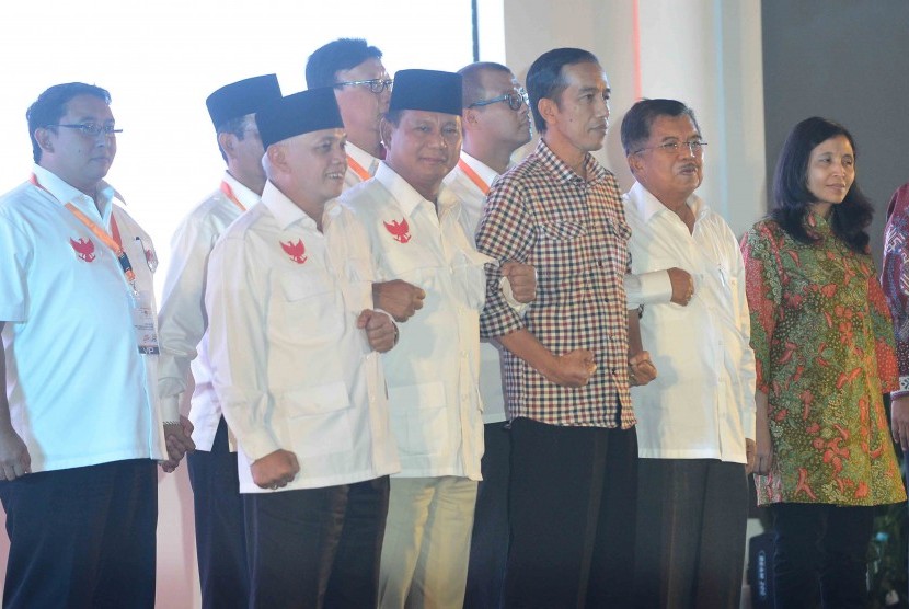 Pasangan Prabowo-Hatta dan Jokowi-JK