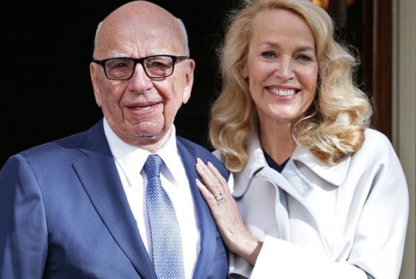 Pasangan Rupert Murdoch dan Jerry Hall