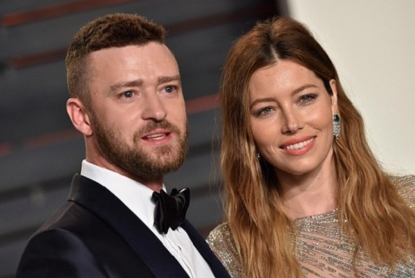 Pasangan suami istri, Jessica Biel dan Justin Timberlake.