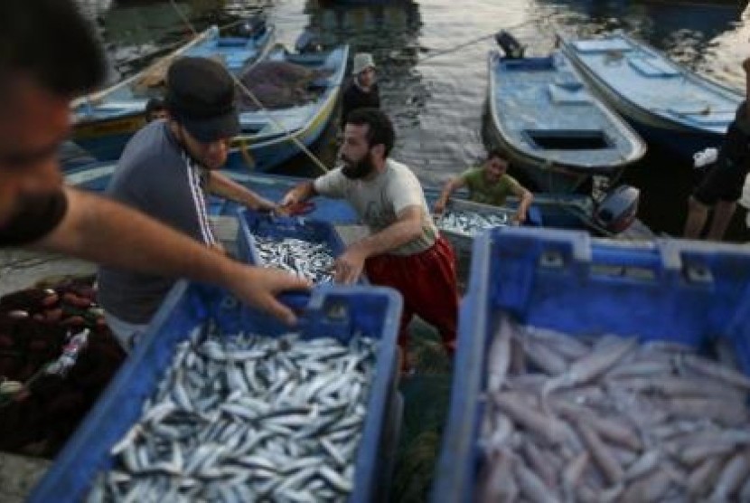 Pasar Ikan di Gaza, Palestina.