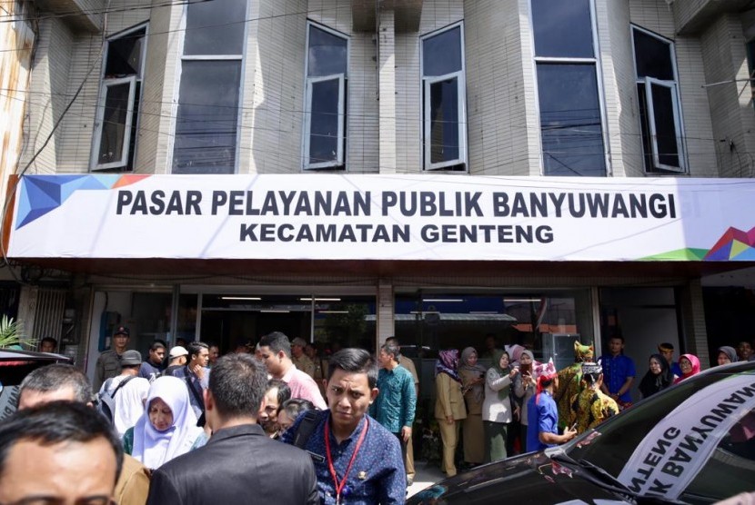 Pasar pelayanan publik pertama resmi dibuka di Banyuwangi, Jawa Timur  (Jatim).