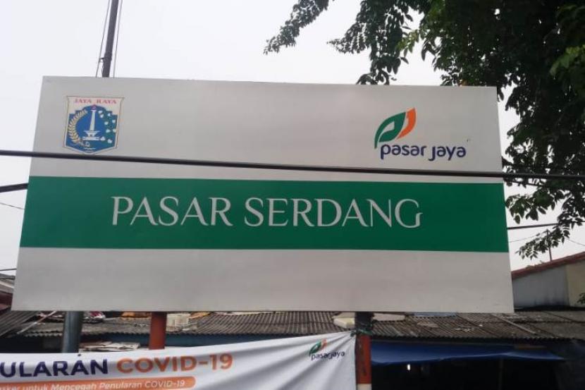 Pasar Serdang di Kemayoran, Jakarta Pusat.