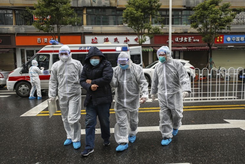 Jumlah korban meninggal akibat corona di China bertambah. Foto pasien terjangkit virus corona di Wuhan