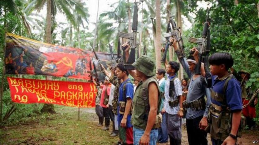 Pasukan dan pengikut gerakan komunis di Filipina. (ilustrasi)