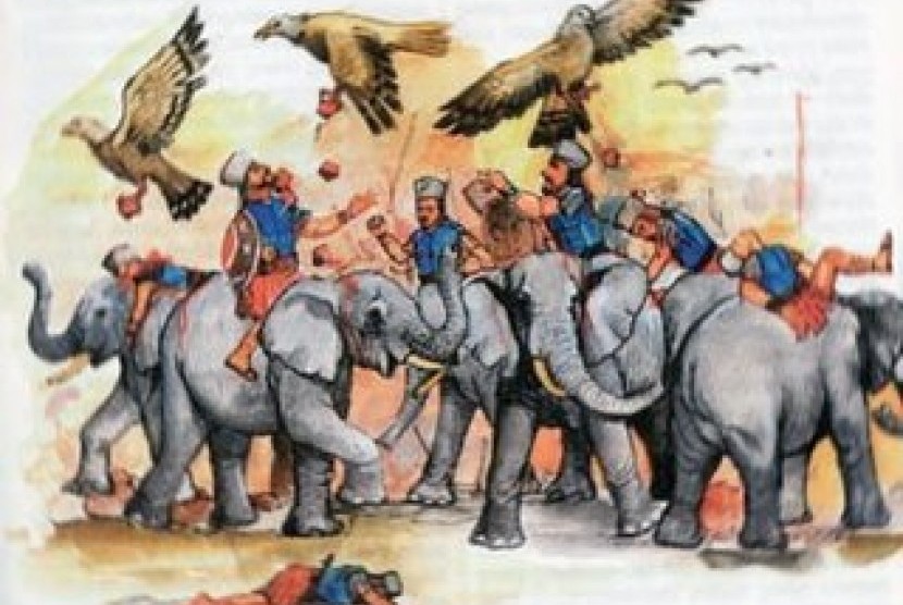 Datangnya Pasukan Gajah dan Lahirnya Nabi Muhammad. Foto: Pasukan gajah Raja Abrahah (ilustrasi)