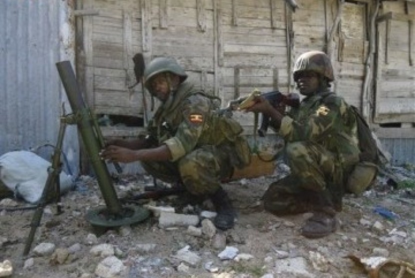 Pasukan Uni Afrika terlibat kontak senjata dengan pasukan Al-Shabaab/ilustrasi.