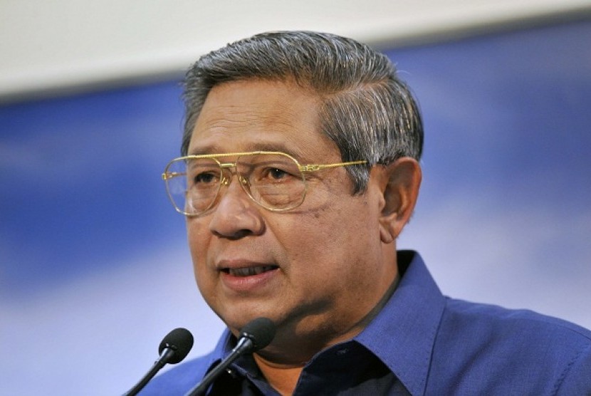 Patron leader of Democrat Party who also Indonesian president, Susilo Bambang Yudhoyono (file photo)