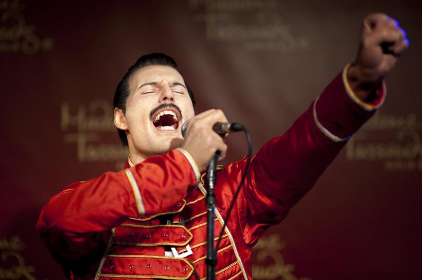 Patung lilin mendiang vokalis Queen, Freddie Mercury, koleksi Madame Tussauds London, Inggris. Queen akan merilis salah satu lagu yang dinyanyikan Freddie dan belum pernah diperdengarkan ke publik sebelumnya.