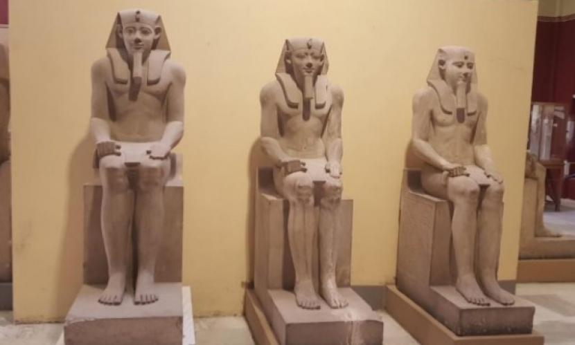 Patung Senusret I akan Dipasang di Tangga Museum Mesir
