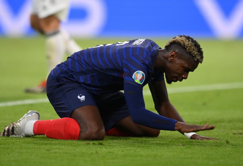 Paul Pogba batal memperkuat Prancis pada kualifikasi Piala Dunia 2022 karena cedera paha. 