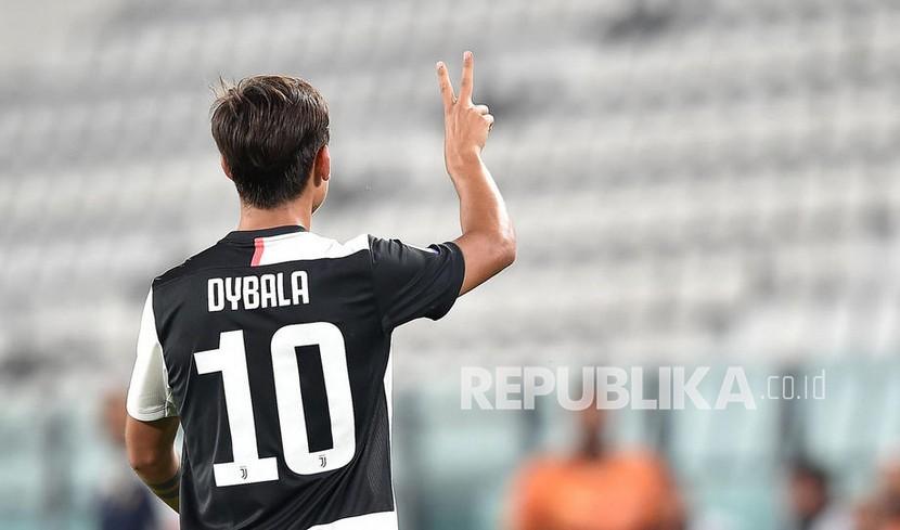 Striker Juventus Paulo Dybala. Inter Milan dikabarkan berminat merekrut Dybala.