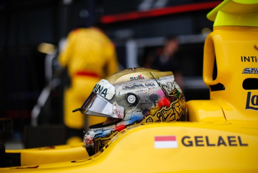 Pebalap Indonesia yang memperkuat tim DAMS Racing, Sean Gelael, cukup sulit menjalani balapan Formula 2 di Sirkuit Hungaroring, Hungaria, Ahad (19/7) (Foto: Sean Gelael)