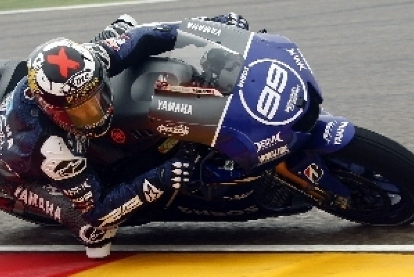 Pebalap Yamaha Jorge Lorenzo.