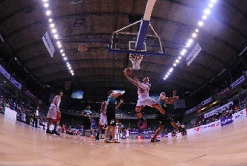 Lapangan basket Britama Arena, Mahaka Square, Kelapa Gading, Jakarta Utara. (ilustrasi)