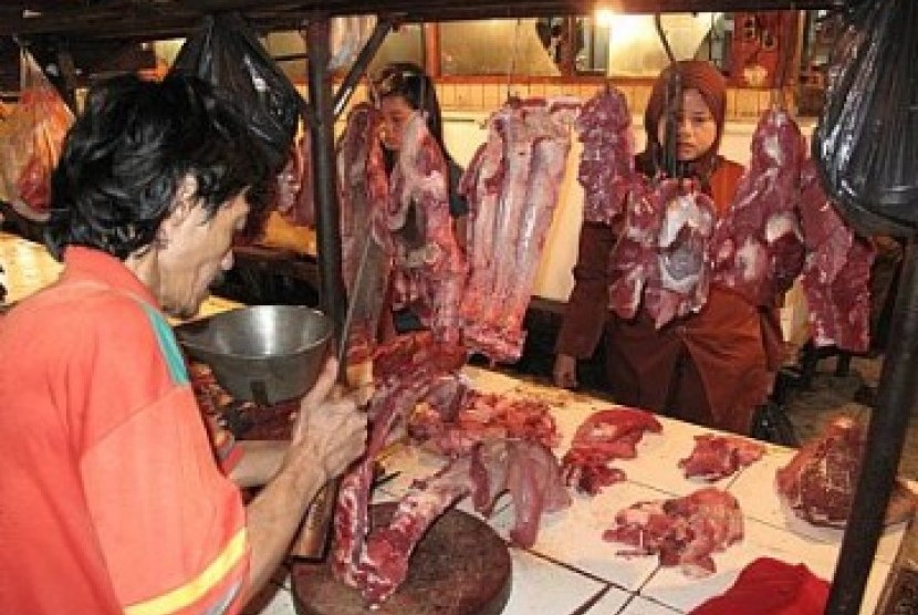 Pedagang daging sapi, ilustrasi