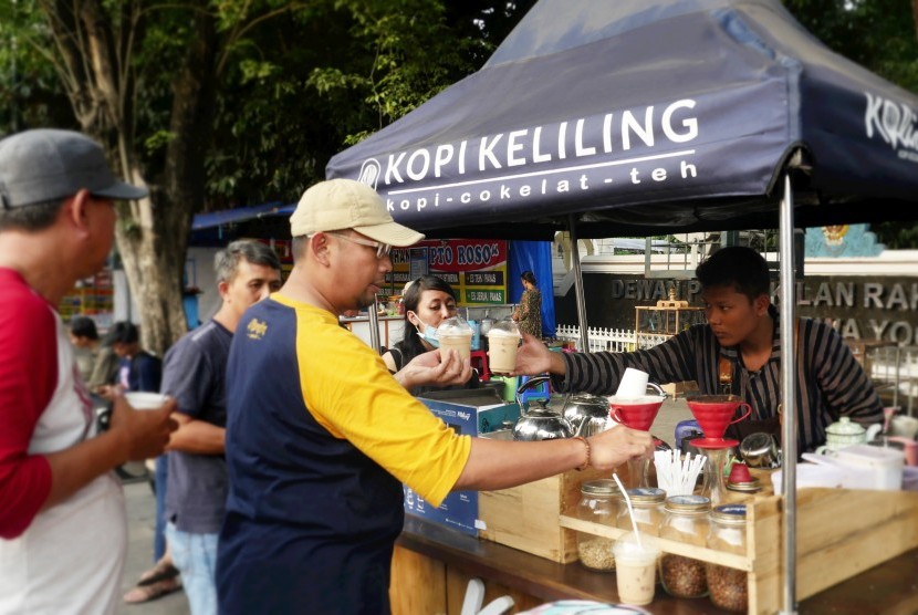 Pedagang Koling di kawasan Malioboro, Yogyakarta