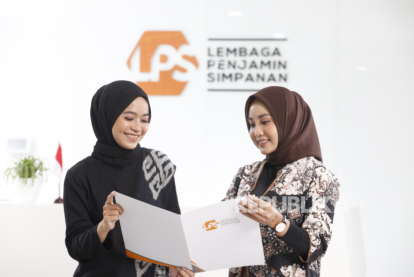 Pegawai beraktivitas di kantor Lembaga Penjamin Simpanan (LPS).