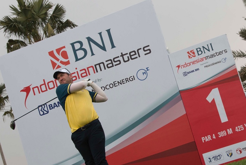 pegolf internasional Josh Younger, optimistik raih kemenangan di BNI Indonesian Masters 2019 ajang internasional berhadiah 750 ribu dolar AS