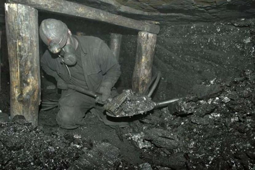 Ukraina Periksa Kemungkinan Ekspor Batu Bara Termal ke Polandia. Pekerja batu bara Ukraina