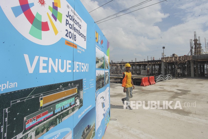 Jet ski venue in Ancol to be ready for Asian Games 2018 early in August.