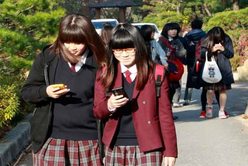 Pelajar Korea Selatan  (ilustrasi)