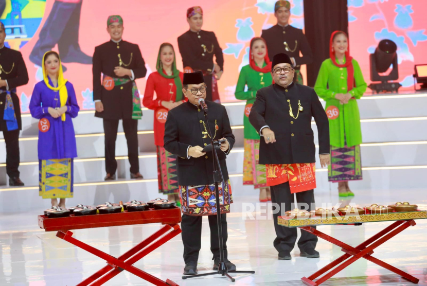 Pelaksanaan Malam Final Pemilihan Abang None Jakarta 2025 di Graha Bhakti Budaya, Taman Ismail Marzuki, Cikini, Jakarta Pusat, pada Jumat (26/9/2025).