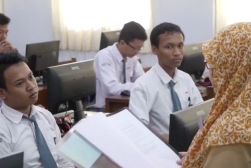Pelaksanaan ujian nasional berbasis komputer (UNBK) di Yogyakarta.