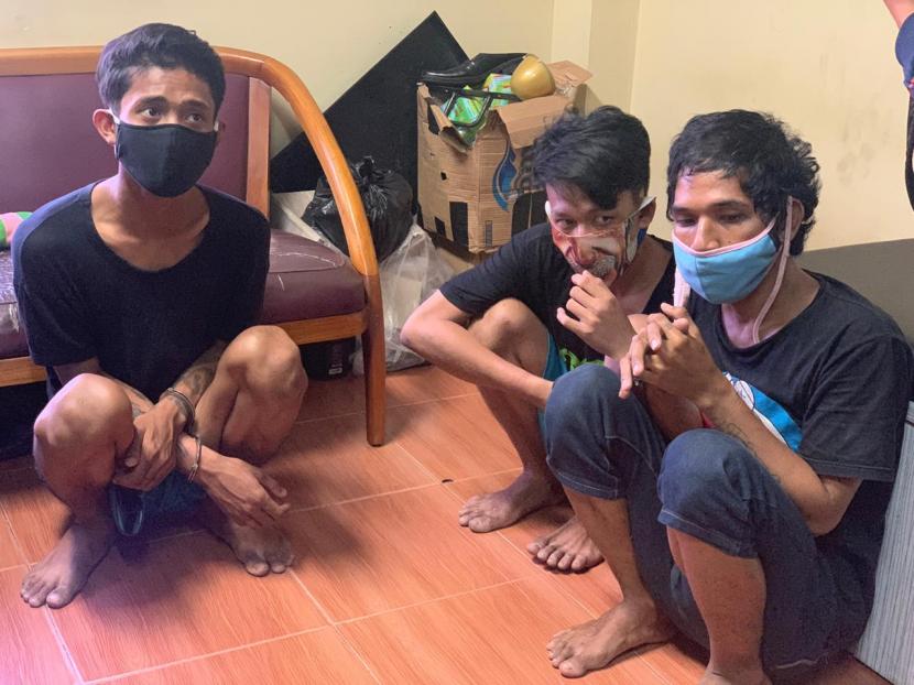 Pelaku begal di Tamansari, Jakarta Barat, ditangkap, Ahad (2/8).