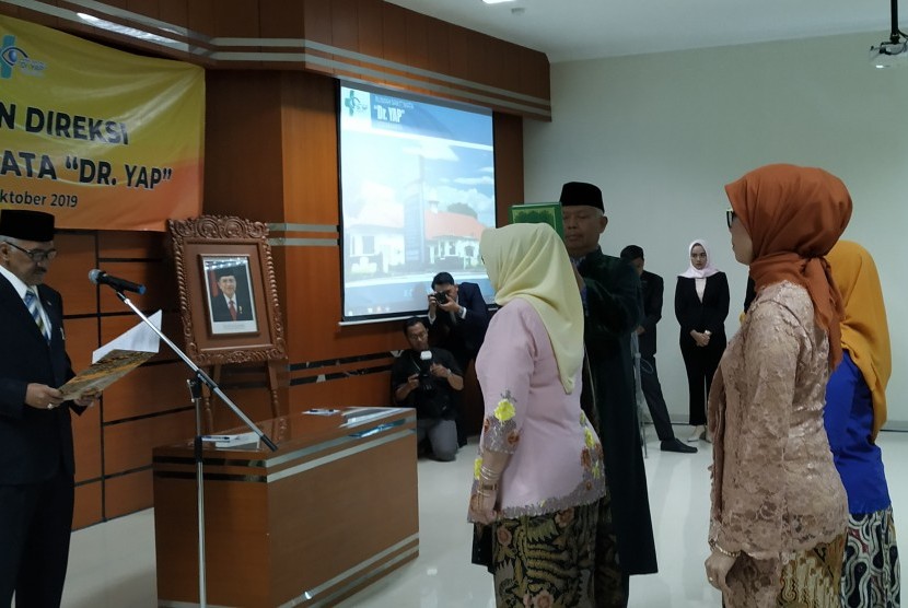 Pelantikan direksi baru RS Mata Dr Yap Yogyakarta masa jabatan 2019-2024, Selasa (1/9).