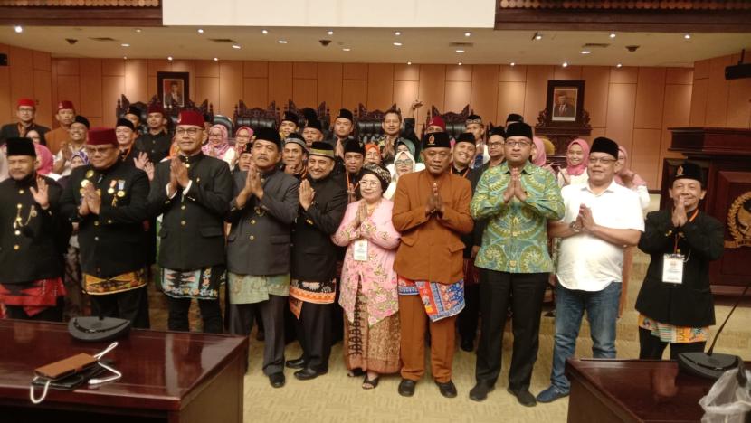 Pelantikan Ekky Pitung dan fungsionaris Bamus Betawi periode 2023-2028.