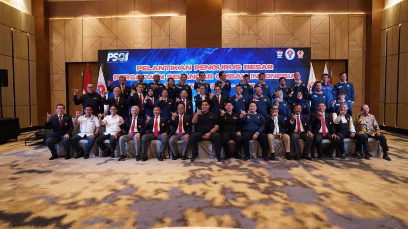 Pelantikan PB PSOI oleh Komite Olahraga Nasional Indonesia (KONI), di Artotel Mangkuluhur, Jakarta, Senin (19/6/2023). 