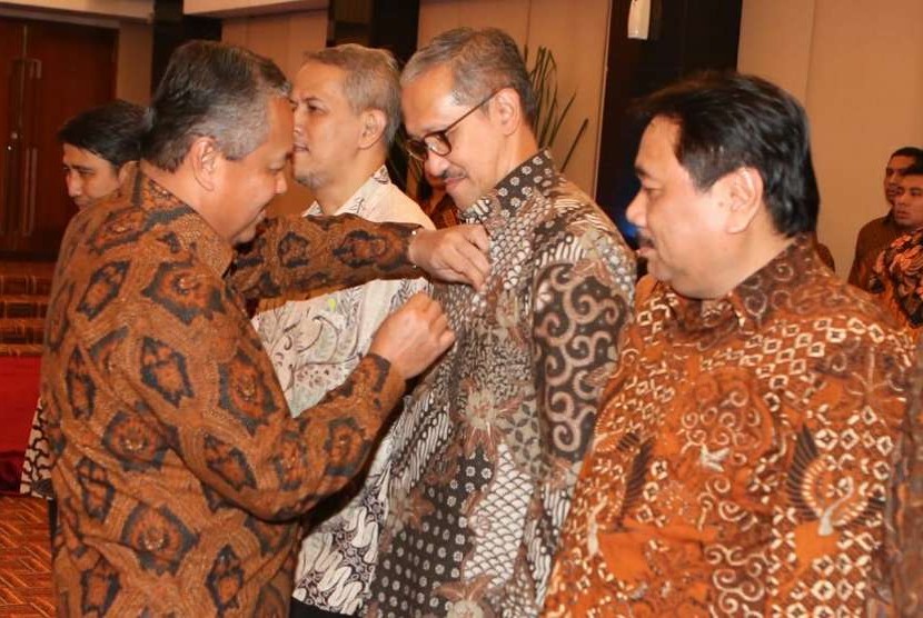 Pelantikan pengurus pusat ISEI di Jakarta, Sabtu (21/9).
