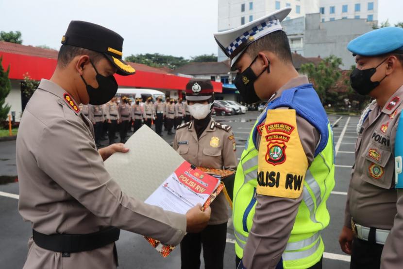 Pelantikan Polisi RW di Mapolres Metro Tangerang Kota, Rabu (8/2/2023).