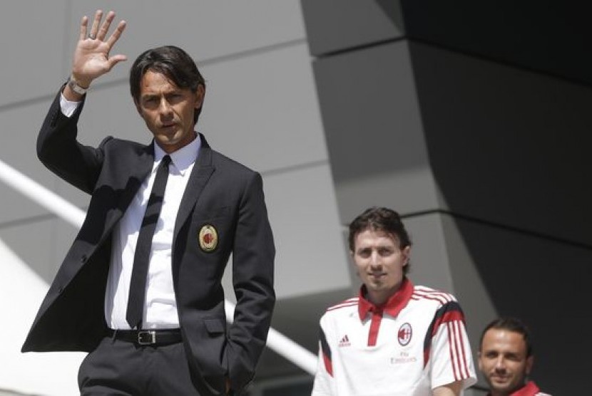 Pelatih AC Milan Filippo Inzaghi.