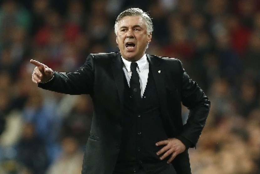 Pelatih Carlo Ancelotti.