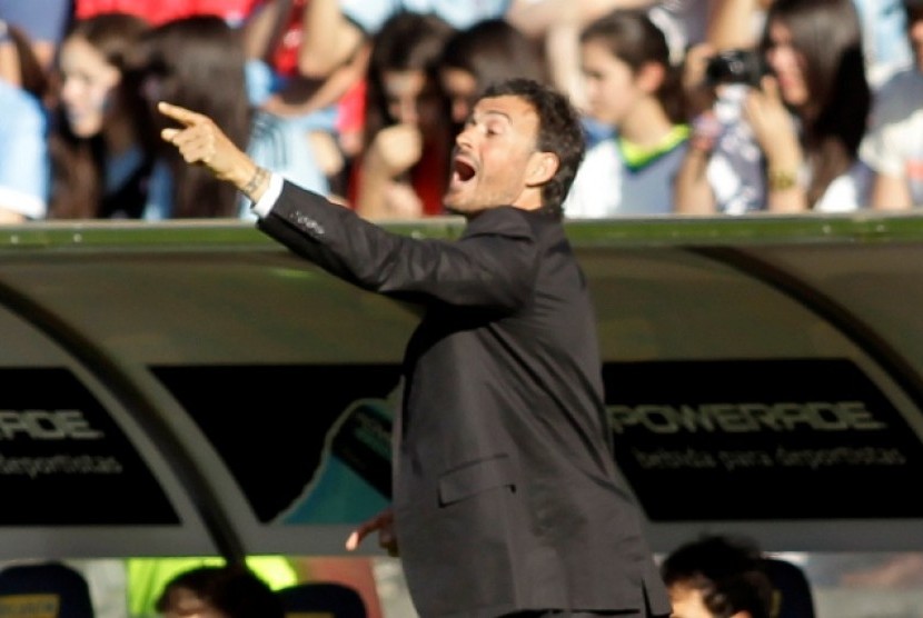 Pelatih Celta Vigo Luis Enrique.